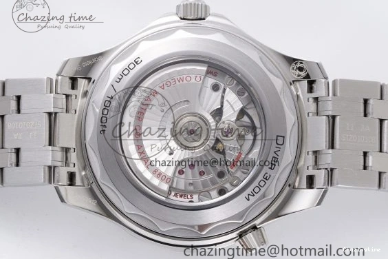 0406 Seamaster Diver 300M ZF 1:1 Best Edition Green Ceramic Green Dial on SS Bracelet A BestValue 7825